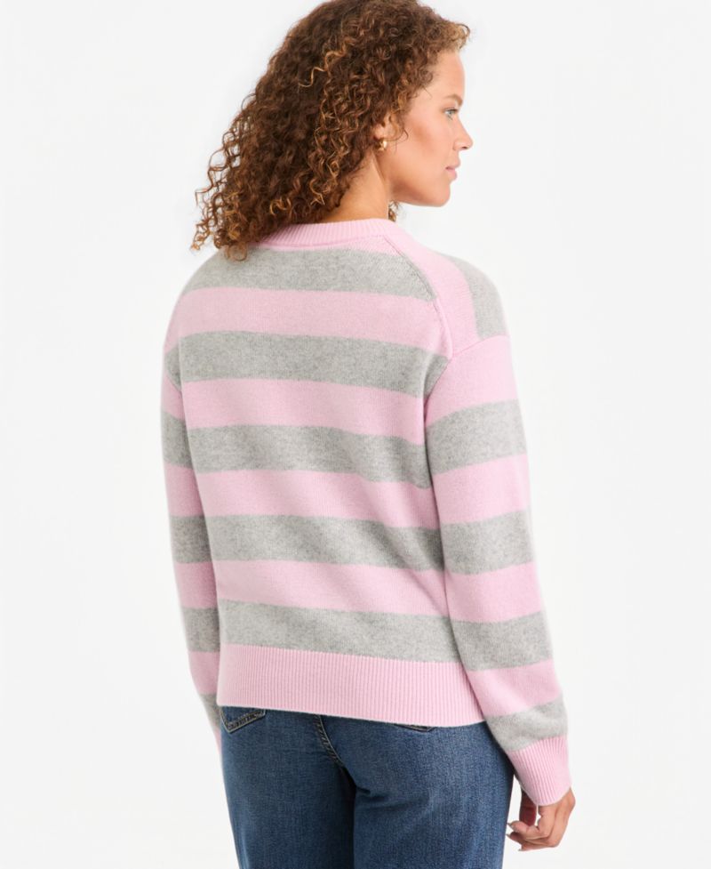 Women's 100% Cashmere Crewneck Relaxed-Fit Sweater