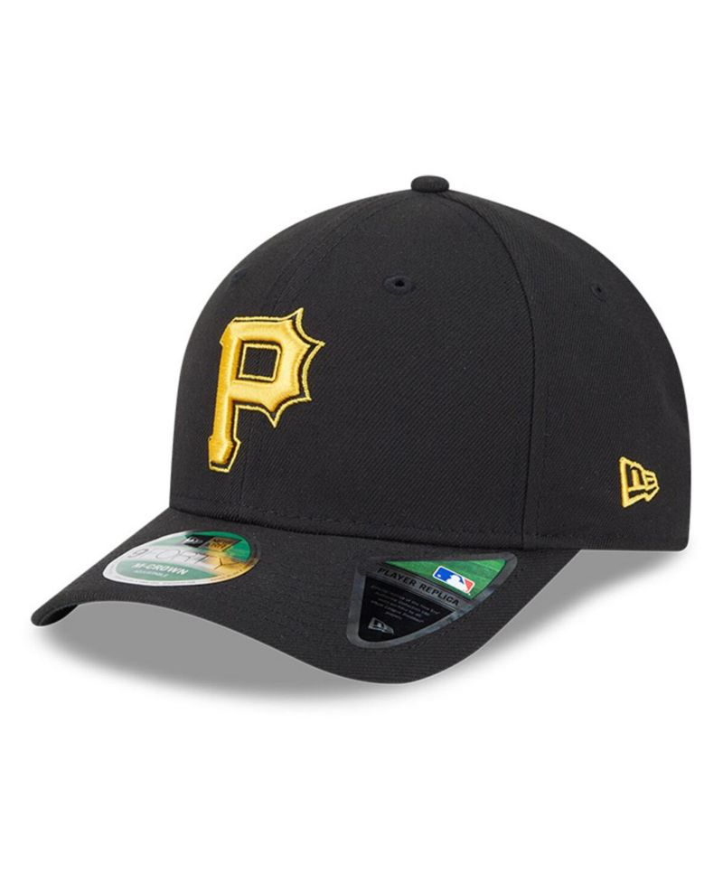 Men's Black Pittsburgh Pirates Player Replica 9FORTY Adjustable Hat