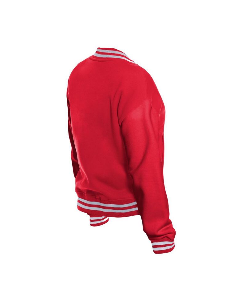 Women's Red Kansas City Chiefs Throwback Fleece Full-Snap Jacket