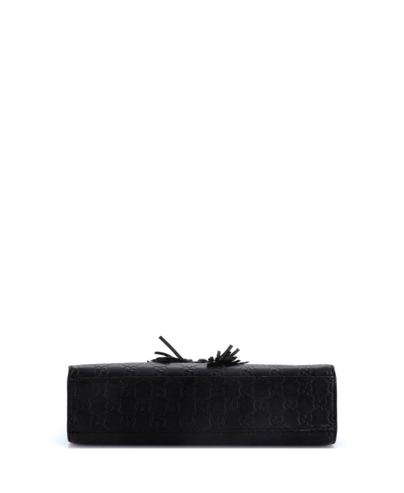 Medium Emily Chain Flap Bag Guccissima Leather