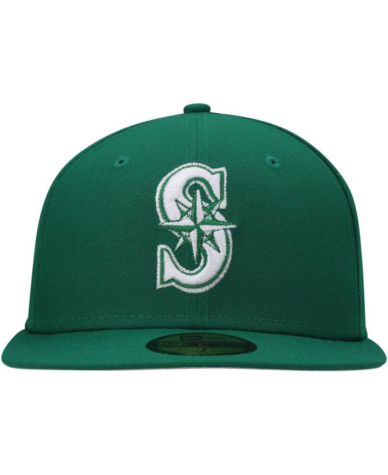 Men's Kelly Green Seattle Mariners White Logo 59FIFTY Fitted Hat