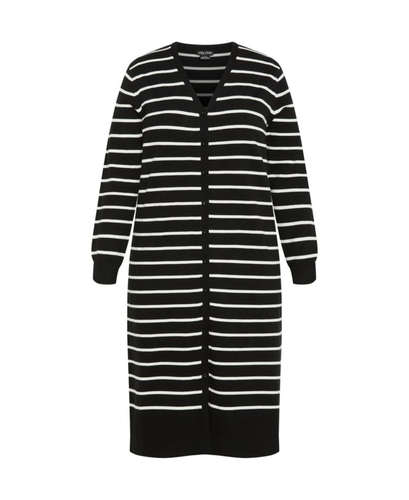 Plus Size Josie Stripe Cardigan