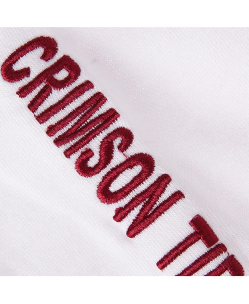 Women's White Alabama Crimson Tide Arch and Logo 1 Pullover Hoodie