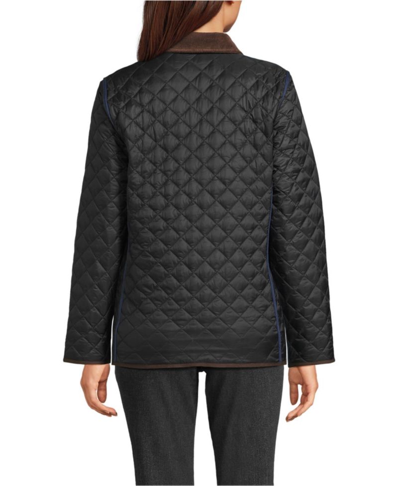 Women's Print Reversible Barn Quilted Insulated Jacket