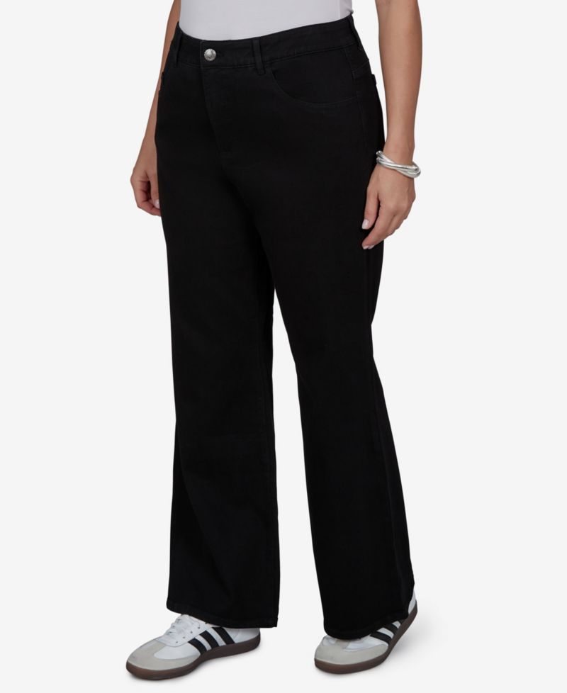 Plus Size Mid-Rise Flare Jeans