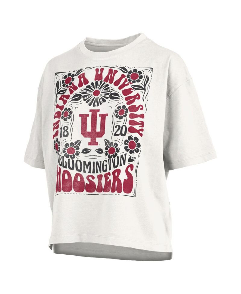Women's White Indiana Hoosiers Harmony Oversized T-Shirt