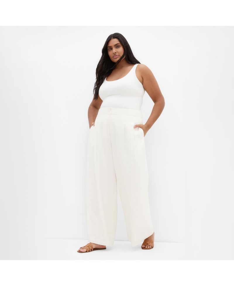Plus Size Abbie Linen Pant