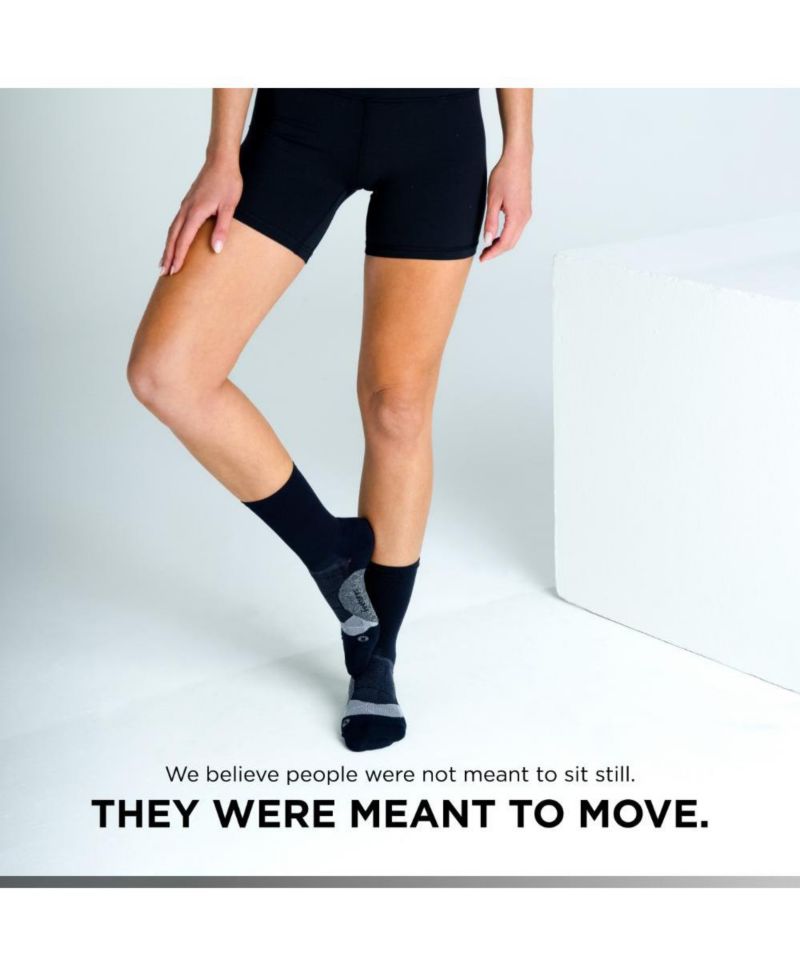 Men's Elite Light Cushion Mini Crew Sock - Sport Sock with Targeted Compression