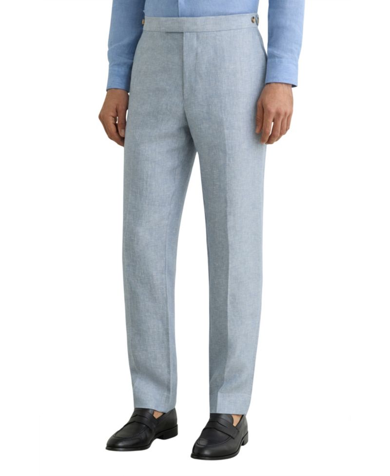 Men's Atlantic Tailored-Fit Linen-Twill Suit Pants