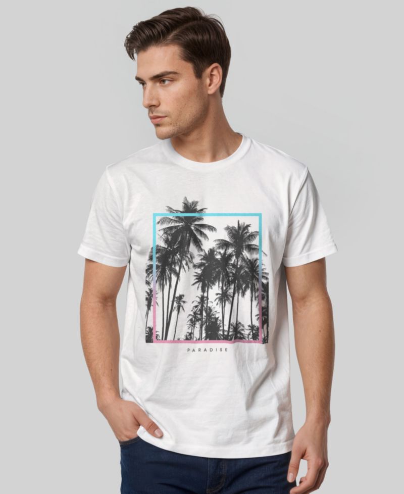 Men's Paradise Palms Short-Sleeve Crew T-shirt