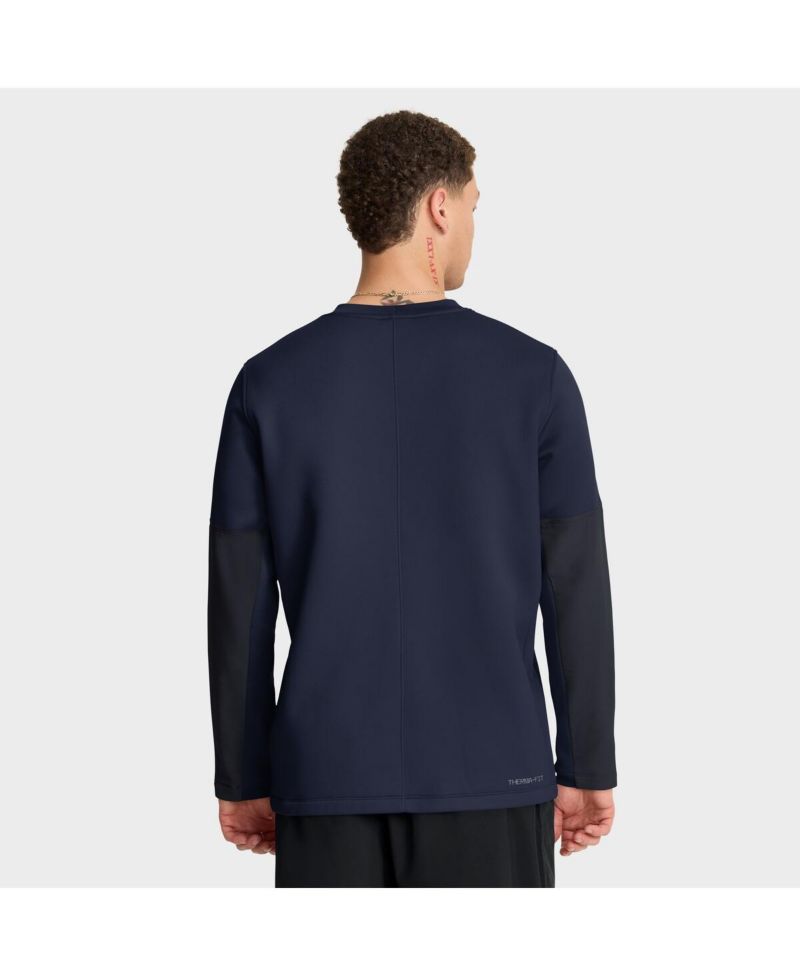 Men's Navy Auburn Tigers 2025 Sideline Coach Dri-FIT Long Sleeve T-Shirt