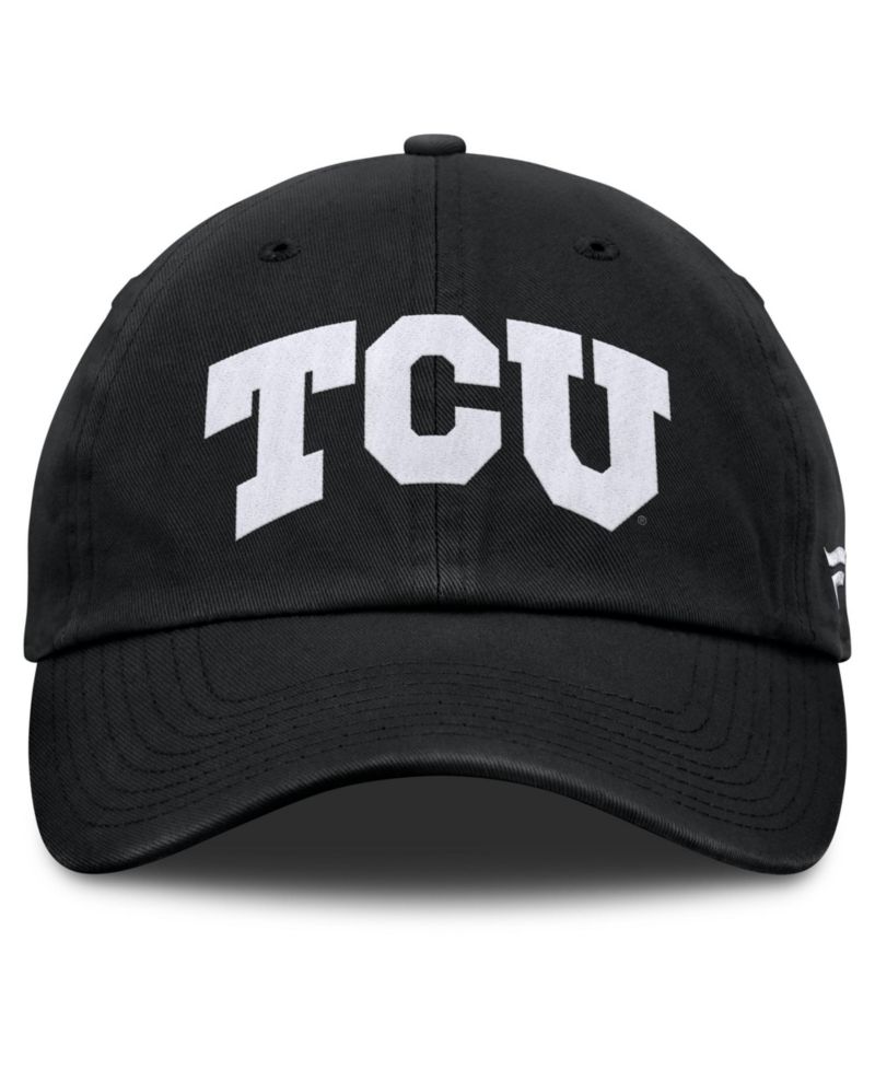 Men's Black TCU Horned Frogs Myth Adjustable Hat