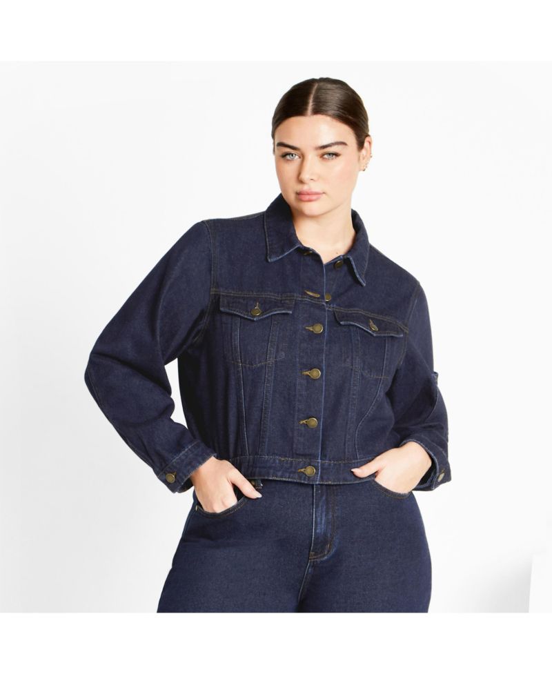Plus Size Denim Jojo Jacket