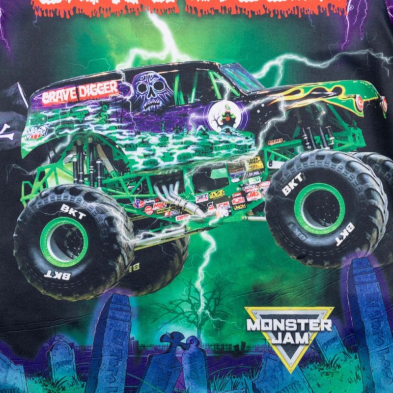 Boys T-Shirt to Grave Digger El Toro Loco Megalodon