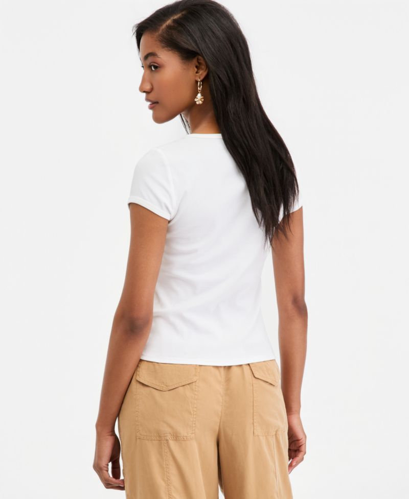 Women's Micro Rib Boatneck Cap Sleeve Top