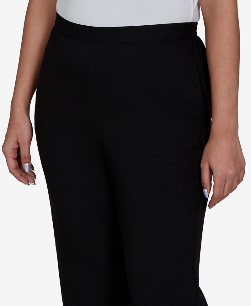 Petite Pull-On Straight-Leg Pants