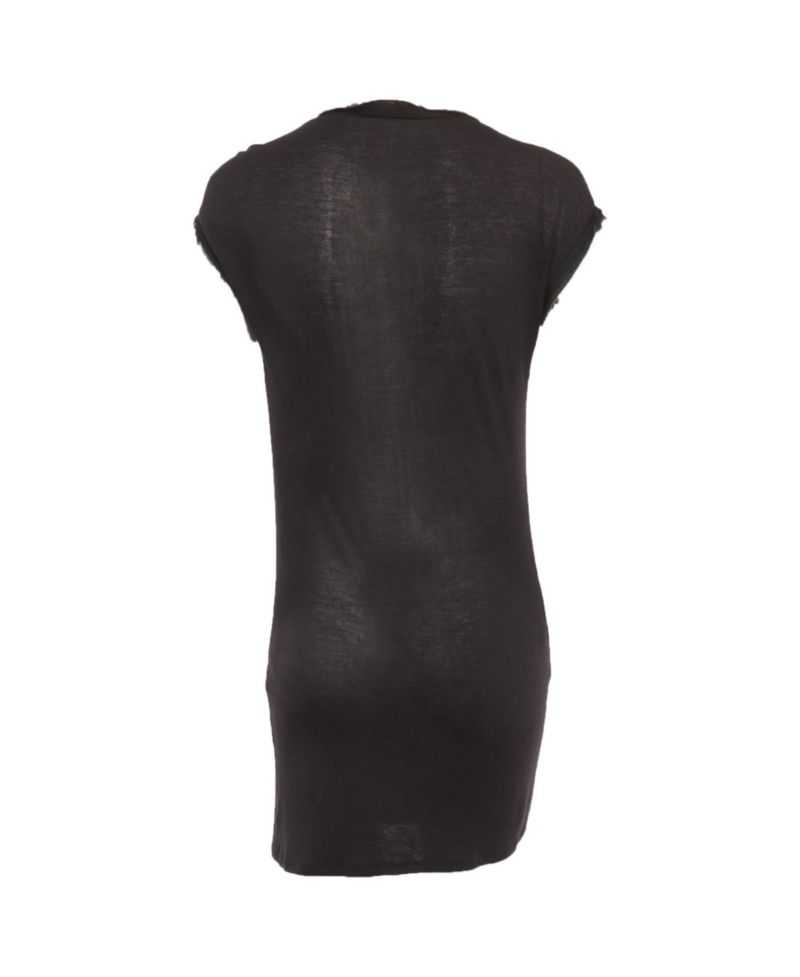 Women's Beaded Raw-Edge Knit Tunic