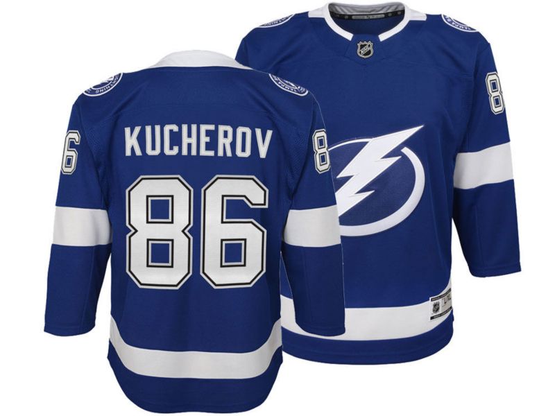 Tampa Bay Lightning Big Boys and Girls Premier Player Jersey Nikita Kucherov