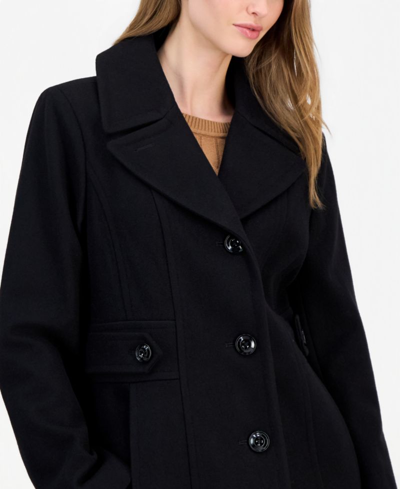 Women's Single-Breasted Peacoat, Created for Macy's