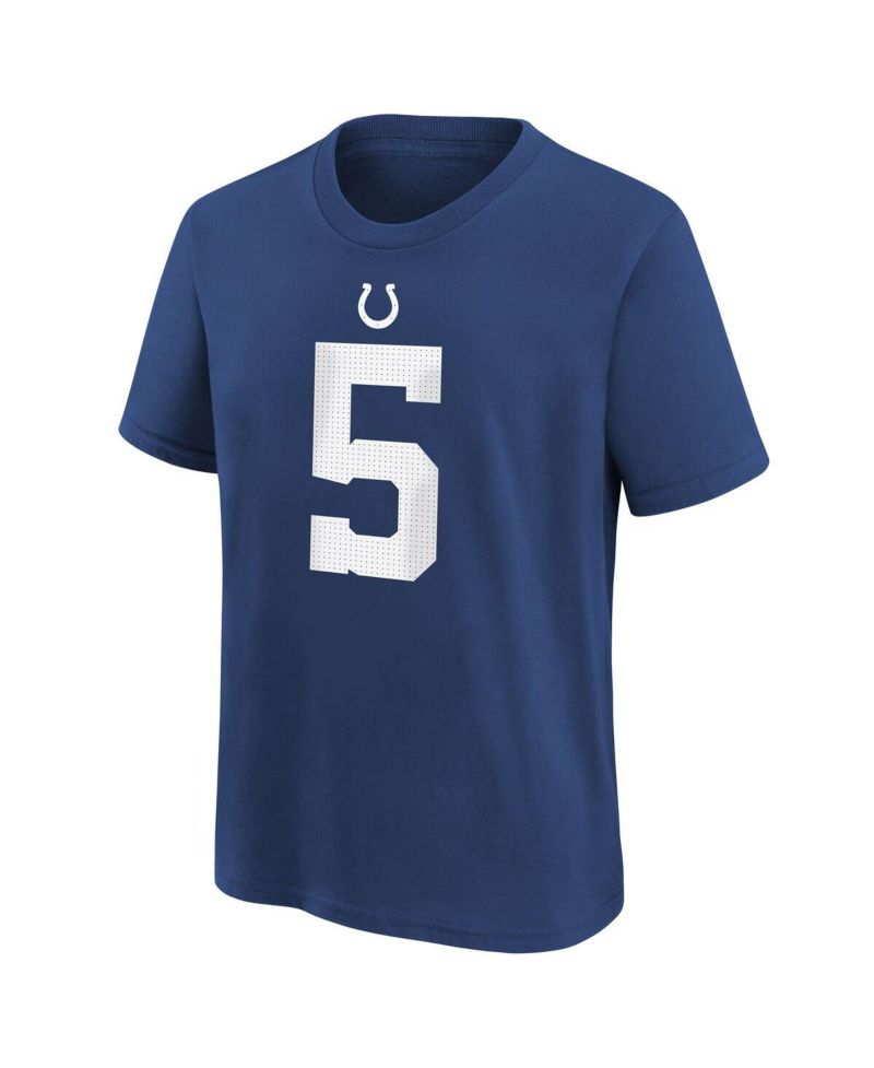 Big Boys Anthony Richardson Royal Indianapolis Colts 2023 NFL Draft First Round Pick Player Name and Number T-shirt