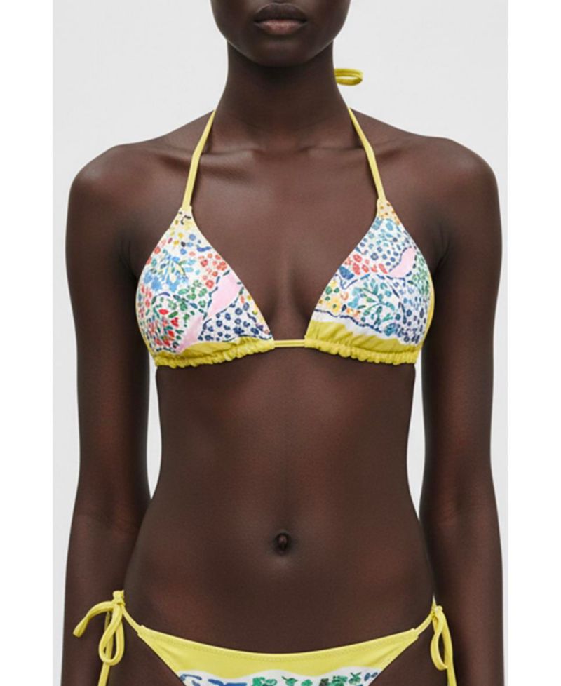 Women's Garden Reversible Triangle Bikini Top