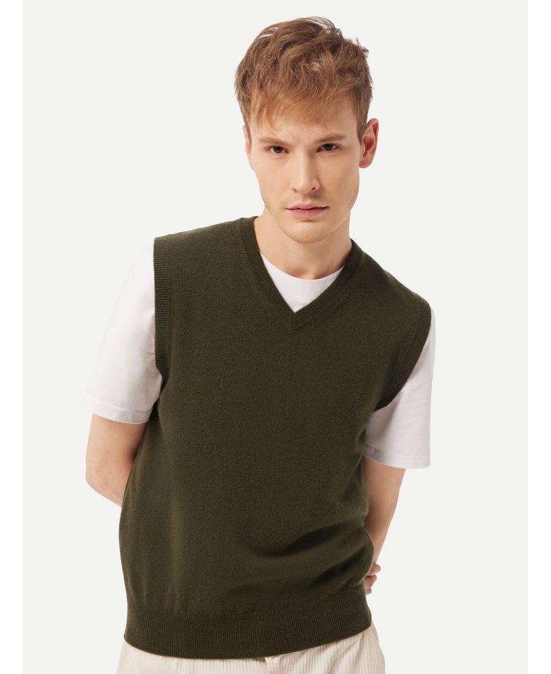 Men's 100% Cashmere Cashmere Vest