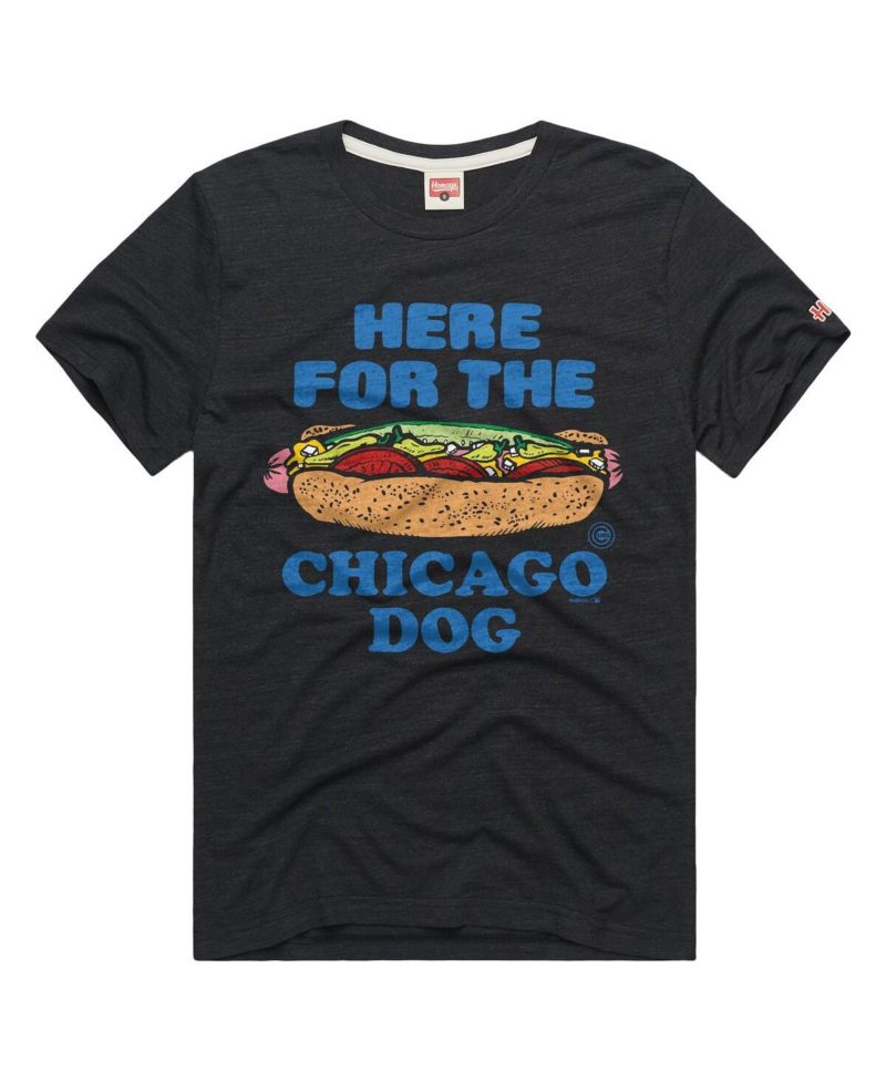 Men's Charcoal Chicago Cubs Tri-Blend Hyperlocal T-Shirt