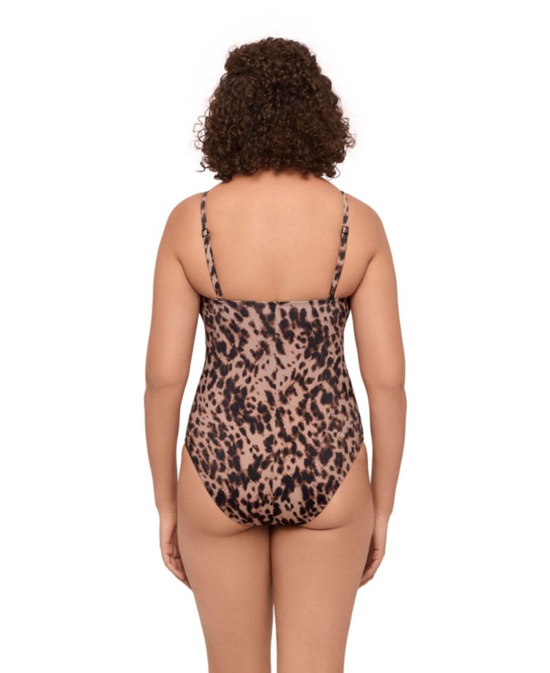 Women's Smoothing and Sculpting Classic Shirred-Front One-Piece Swimsuit