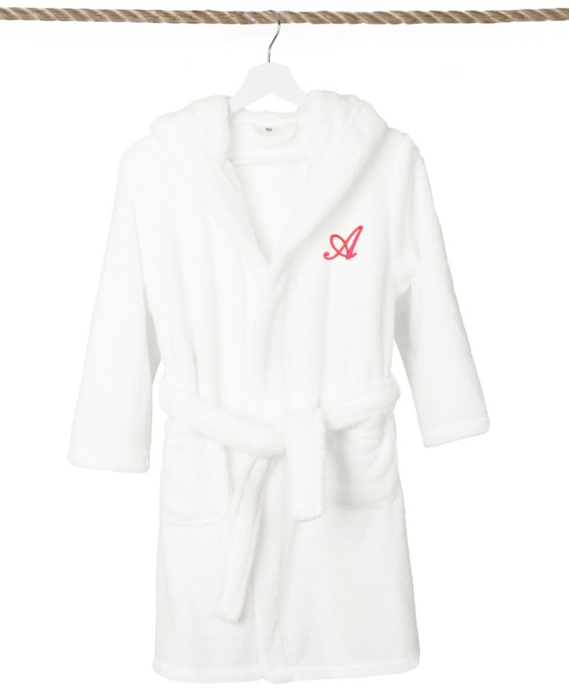 Personalized Kids Super Plush Hooded Bathrobe