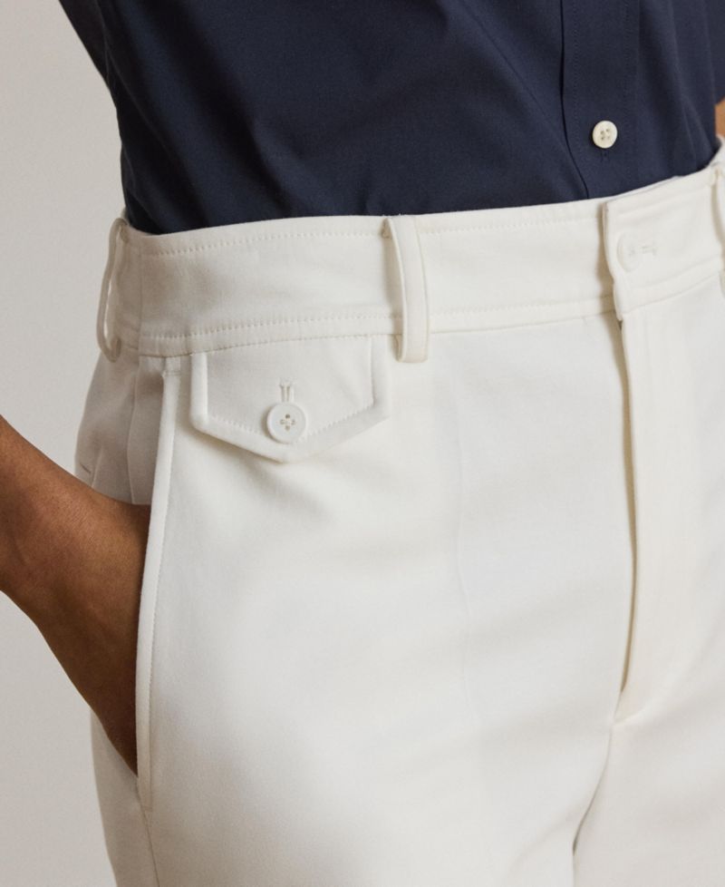 Petite Cropped Wide-Leg Pants