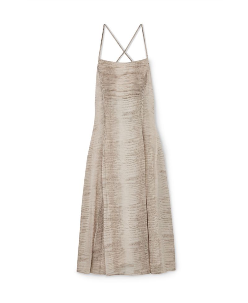 Women's Snake-Print Cut-Out-Back Midi Dress
