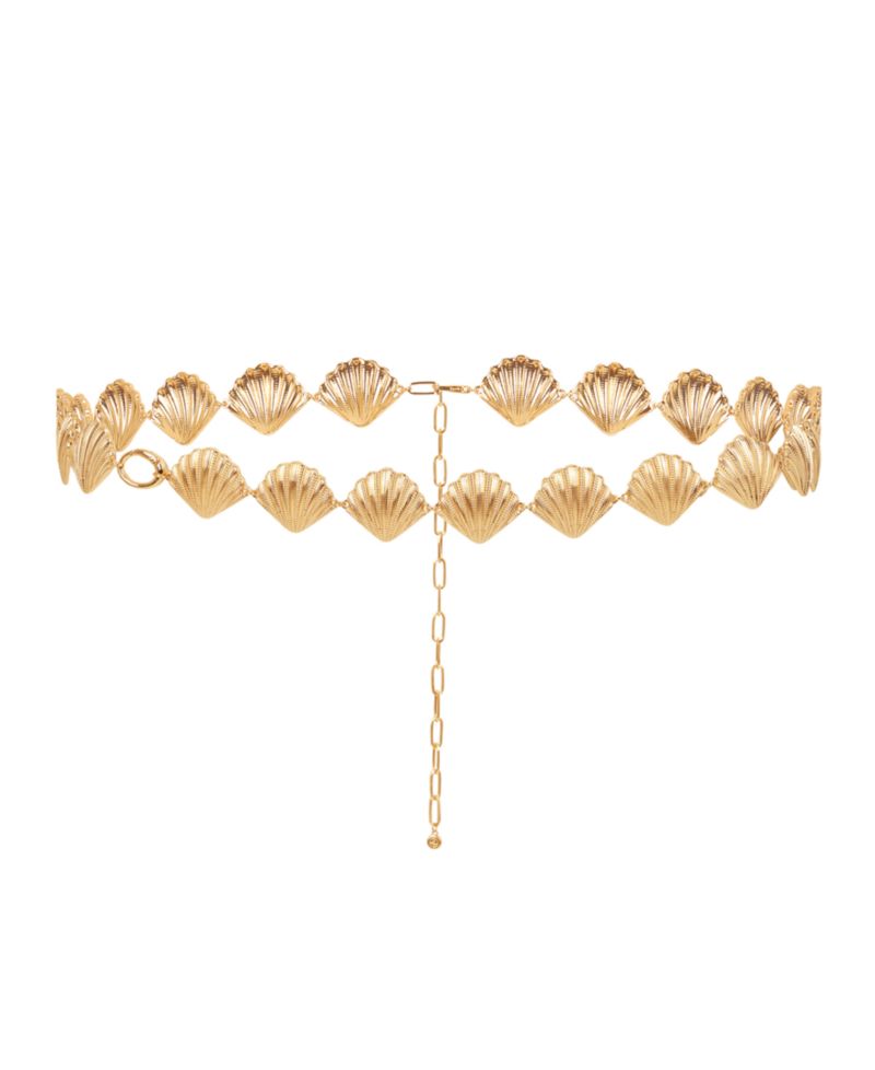 18k Gold Plated Scallop Shell Body Chain