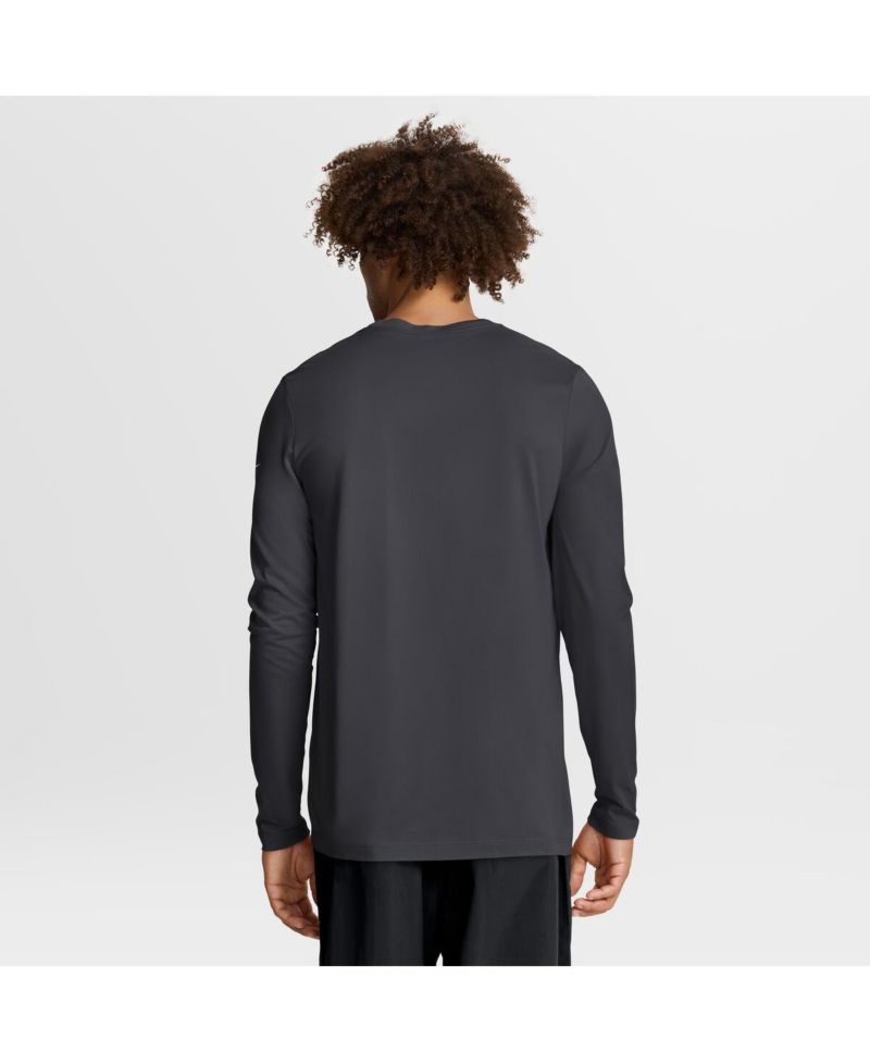 Men's Anthracite Los Angeles Chargers Primetime Legend Icon Performance Long Sleeve T-Shirt