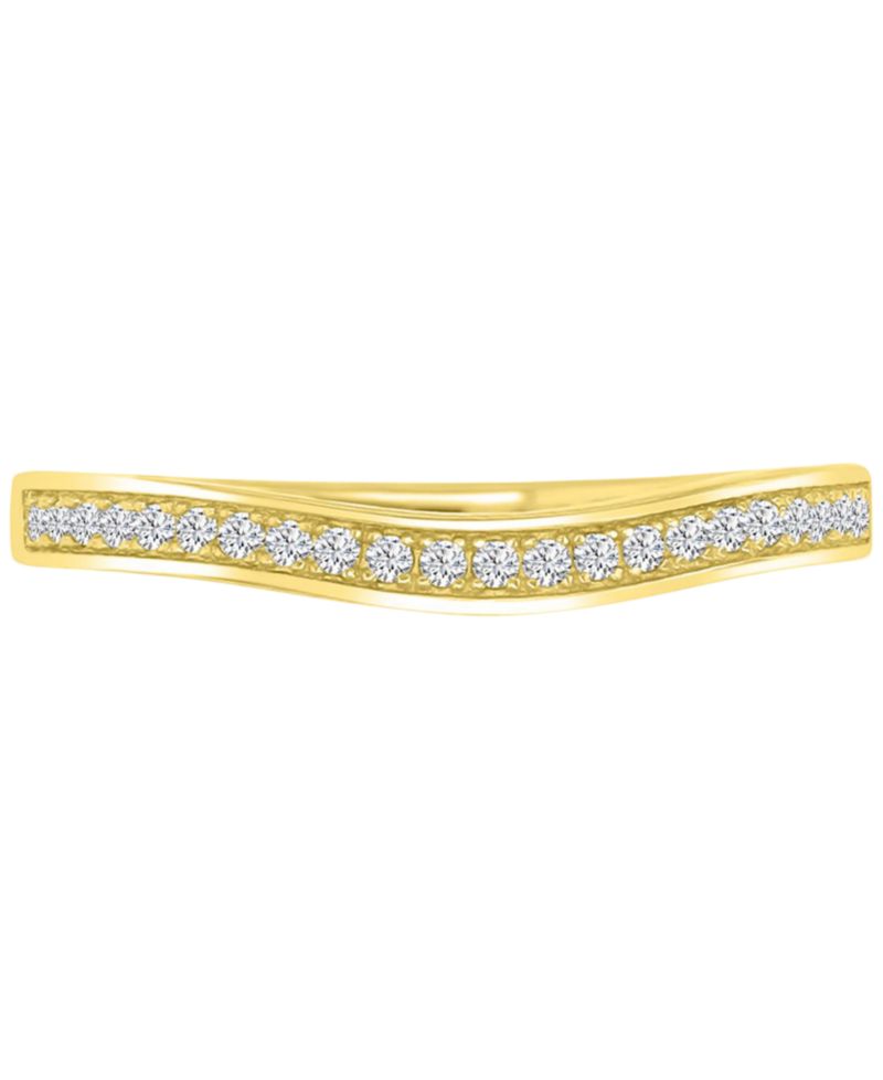 Cubic Zirconia Halo Tapered Split Shank Bridal Set