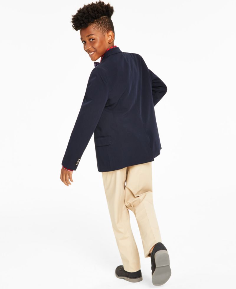 Big Boys Blazer, Plaid Shirt, Pants & Bowtie Separates