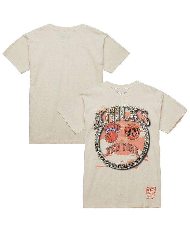 Men's White New York Knicks Big & Tall Hardwood Classics Crown Jewels T-Shirt