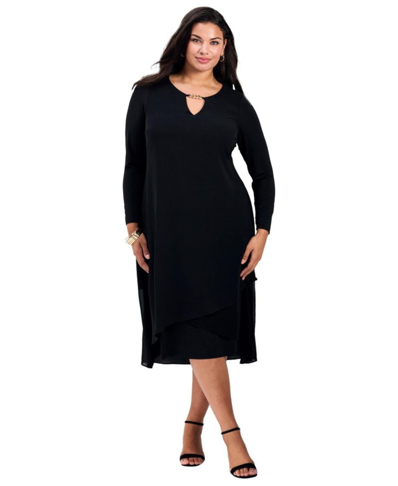 Women's Plus Size Fantasia Chiffon Dress