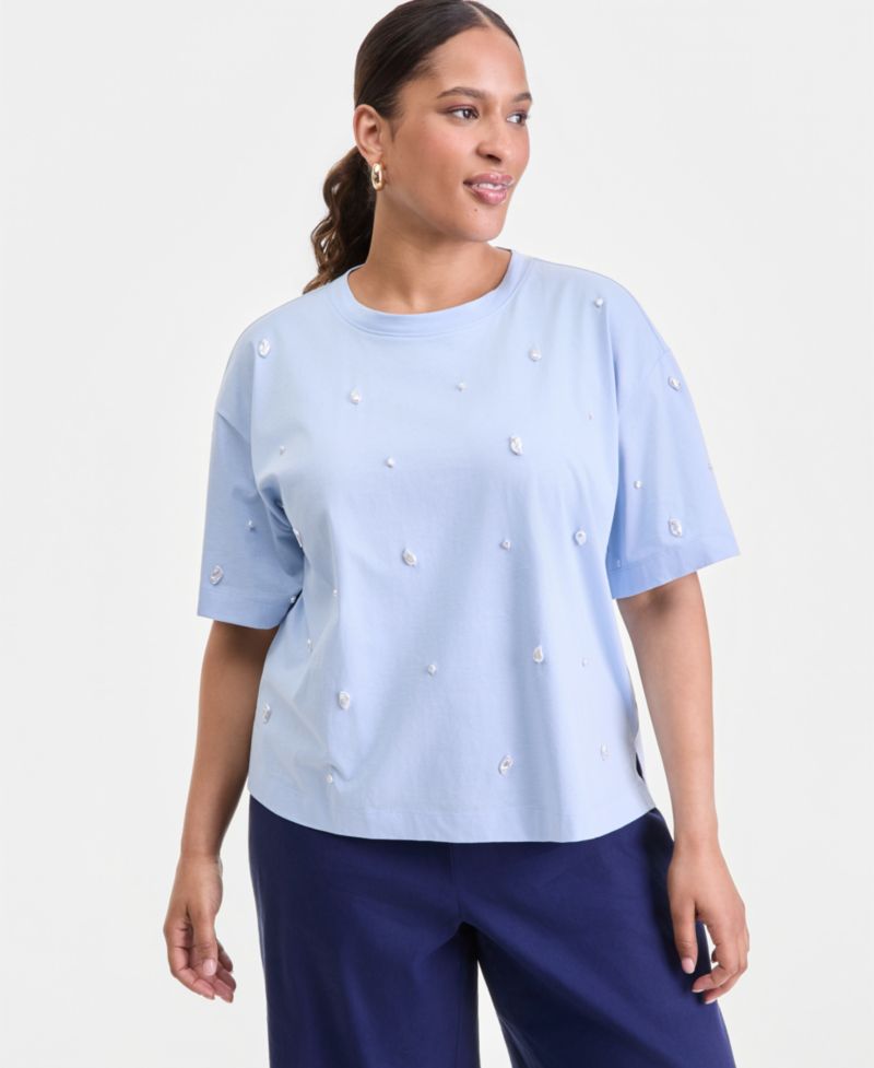 Plus Size Jeweled T-Shirt