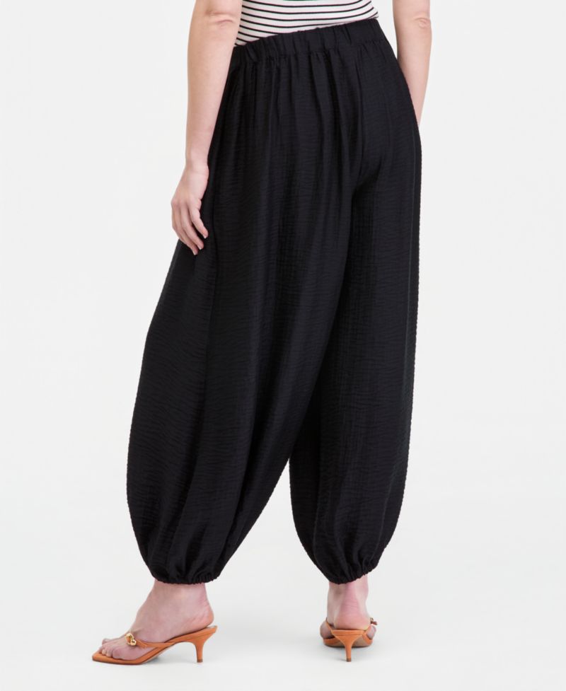 Women's High Rise Pull On Gauze Balloon Pants