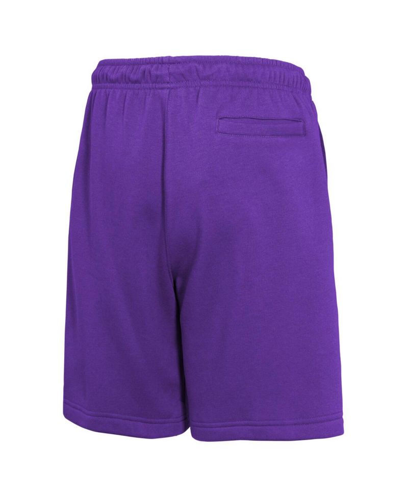 Big Boys and Girls Purple Los Angeles Lakers Courtside Club Fleece Shorts