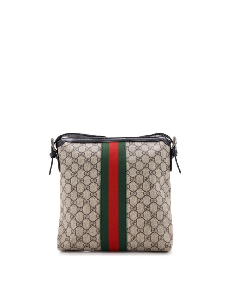 Medium Web Messenger Bag GG Coated Canvas