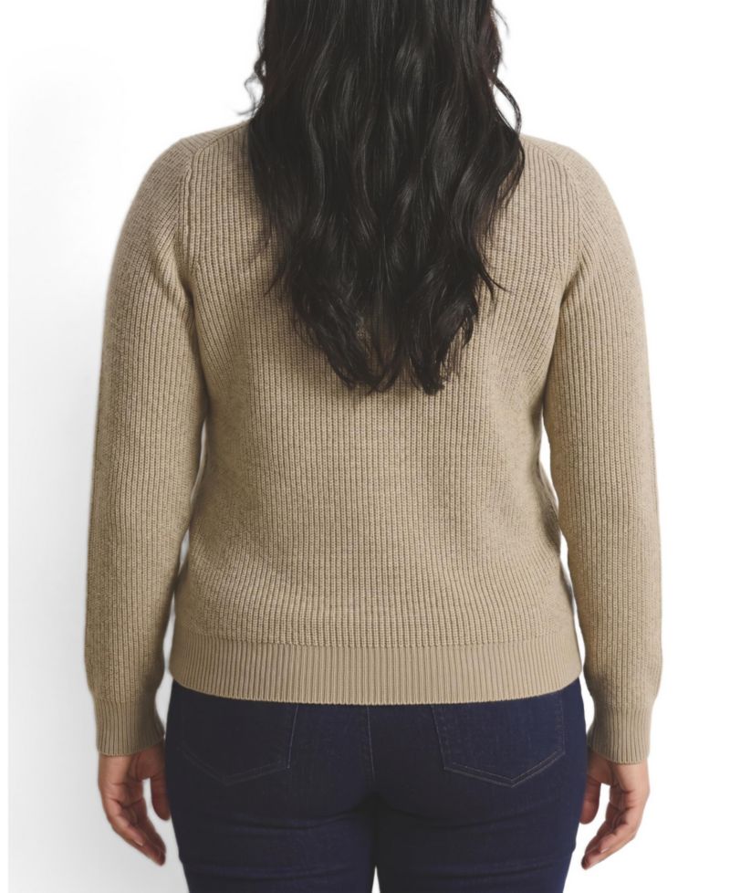 Plus Size Better Than Wool Zip Cardigan