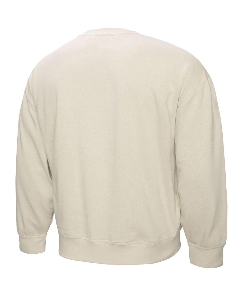 Women's Cream Philadelphia Eagles Shooting Stars Pullover Sweatshirt
