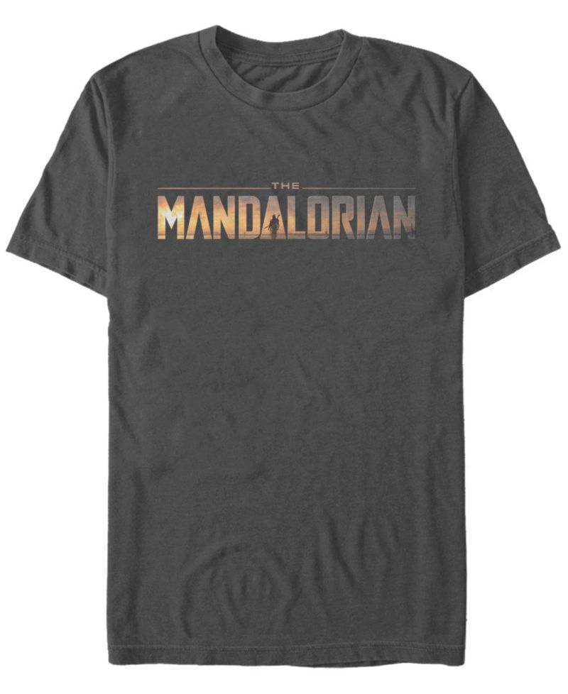 Star Wars The Mandalorian Title Fill Logo Short Sleeve Men's T-shirt