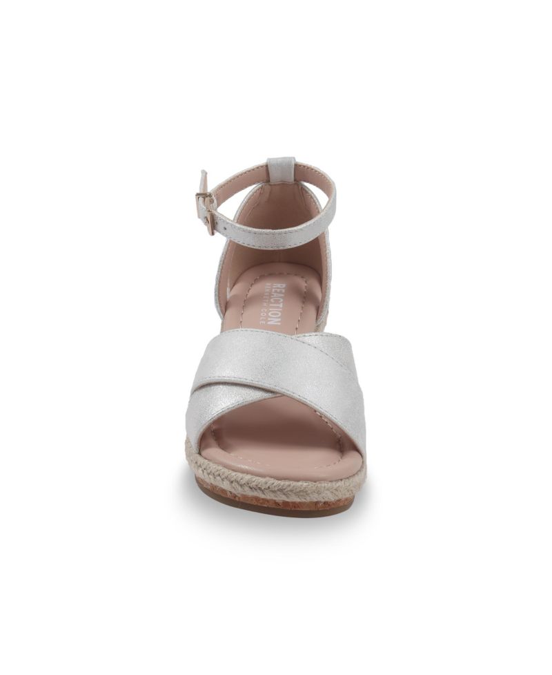 Little and Big Girls Anastasia Charlie Cork Wedge Sandals