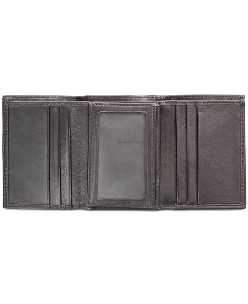 Men's Nappa Leather Extra-Capacity Tri-Fold Wallet