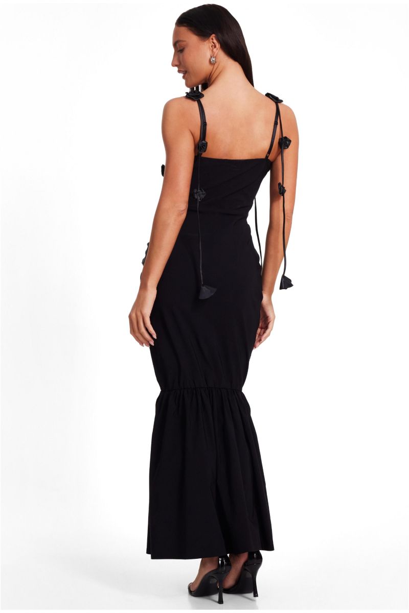Women's Bengaline Fishtail Maxi Dress