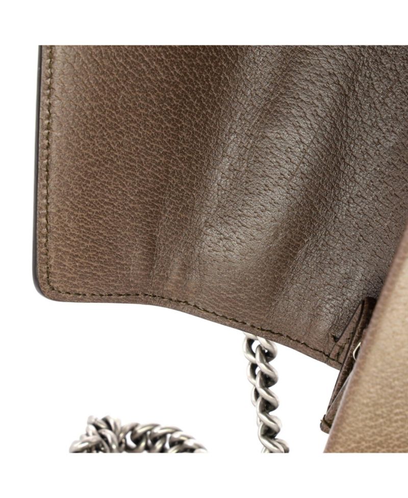 Small Dionysus Top Handle Chain Bag GG Coated Canvas