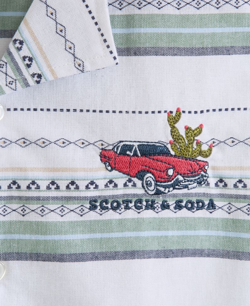 Big Boys Dobby Camp Polo Shirt
