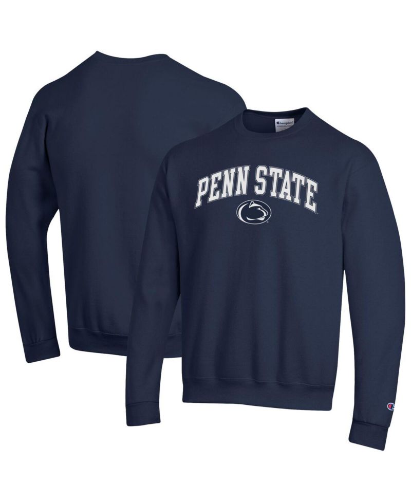 Men's Navy Penn State Nittany Lions Arch Over Logo Pullover Sweatshirt
